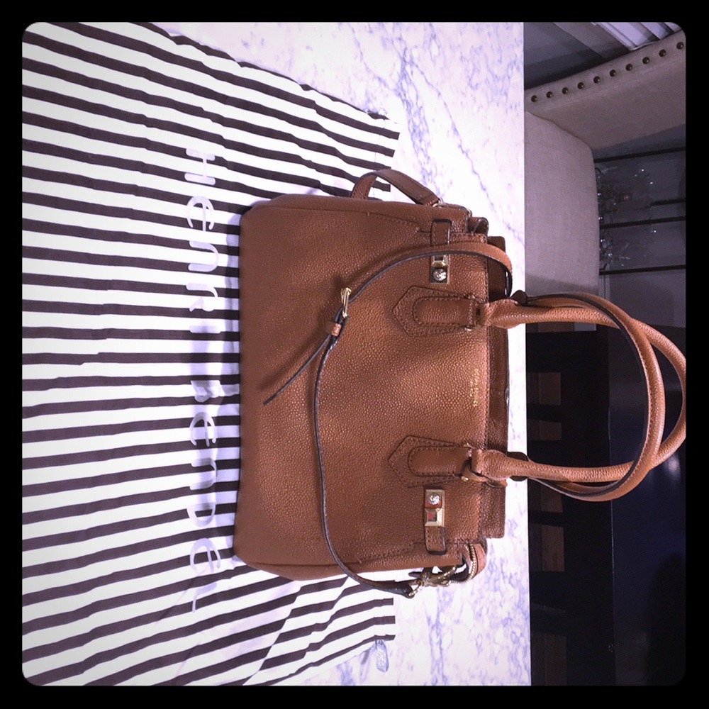henri bendel Brown Leather Satchel